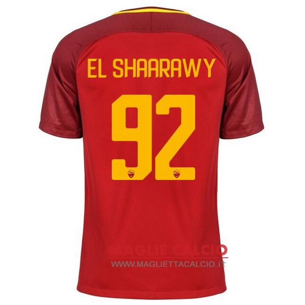 nuova maglietta roma 2017-2018 el shaarawy 92 prima